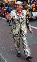 Pearly King, New Year Parade 2007, London